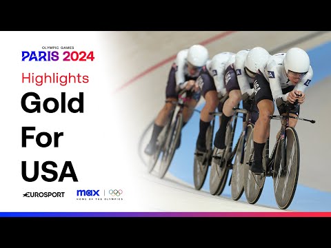 GOLD MEDAL For USA 🇺🇸🥇 Women's Team Pursuit #Paris2024 #Olympics