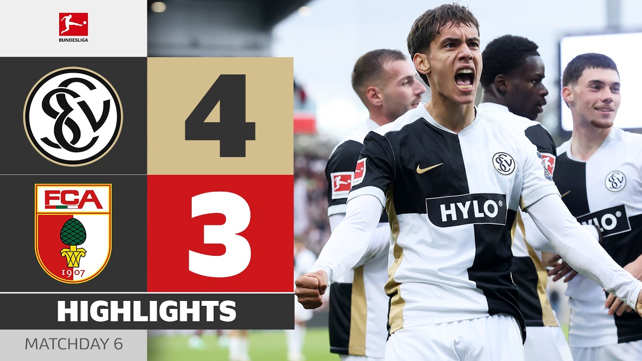 SV 07 Elversberg 4 - 3 FC Augsburg highlights