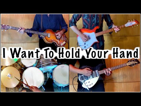 I Want To Hold Your Hand | Full Studio Reproduction w Vocals | Guitars, Bass & Drums Video