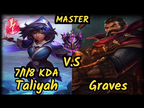 FLA Shrimp (TALIYAH) vs GRAVES - 7/1/8 KDA JUNGLE GAMEPLAY - BR Ranked MASTER