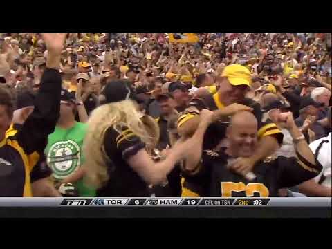 CFL Toronto 13, Hamilton 28- September 6, 2010