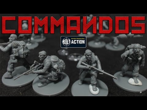 Bolt Action Plastic British Commandos
