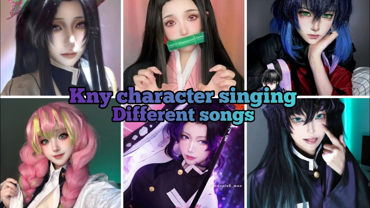 ⭐Kny character singing different songs🎀 #demonslayer #kimetsunoyaiba knysongs#demonslaye 
