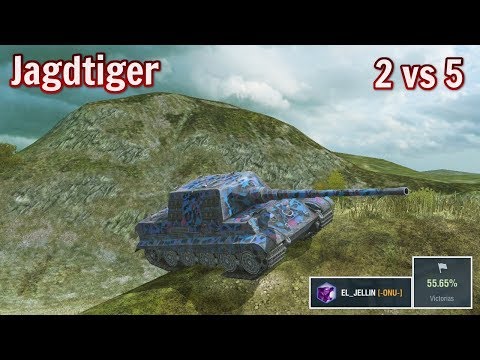 Jagdtiger - 2 vs 5 | World of Tanks Blitz
