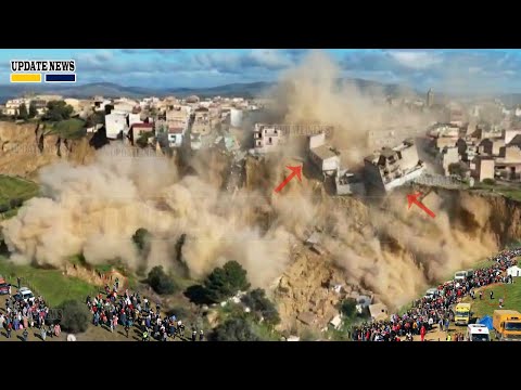 Storm Surge in Italy Today: Giant Slide Engulfs Half of Sicily! Cliff Niscemi Collapse at Alarm rate