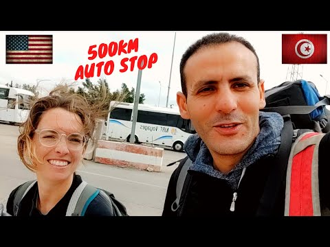 500 km ''Autostop'' from North to South Tunisia