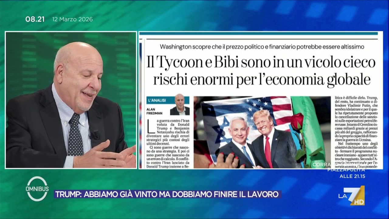 Iran, Friedman: "Netanyahu ha manipolato Trump, ha trovato un presidente stupido. Italia paese ...
