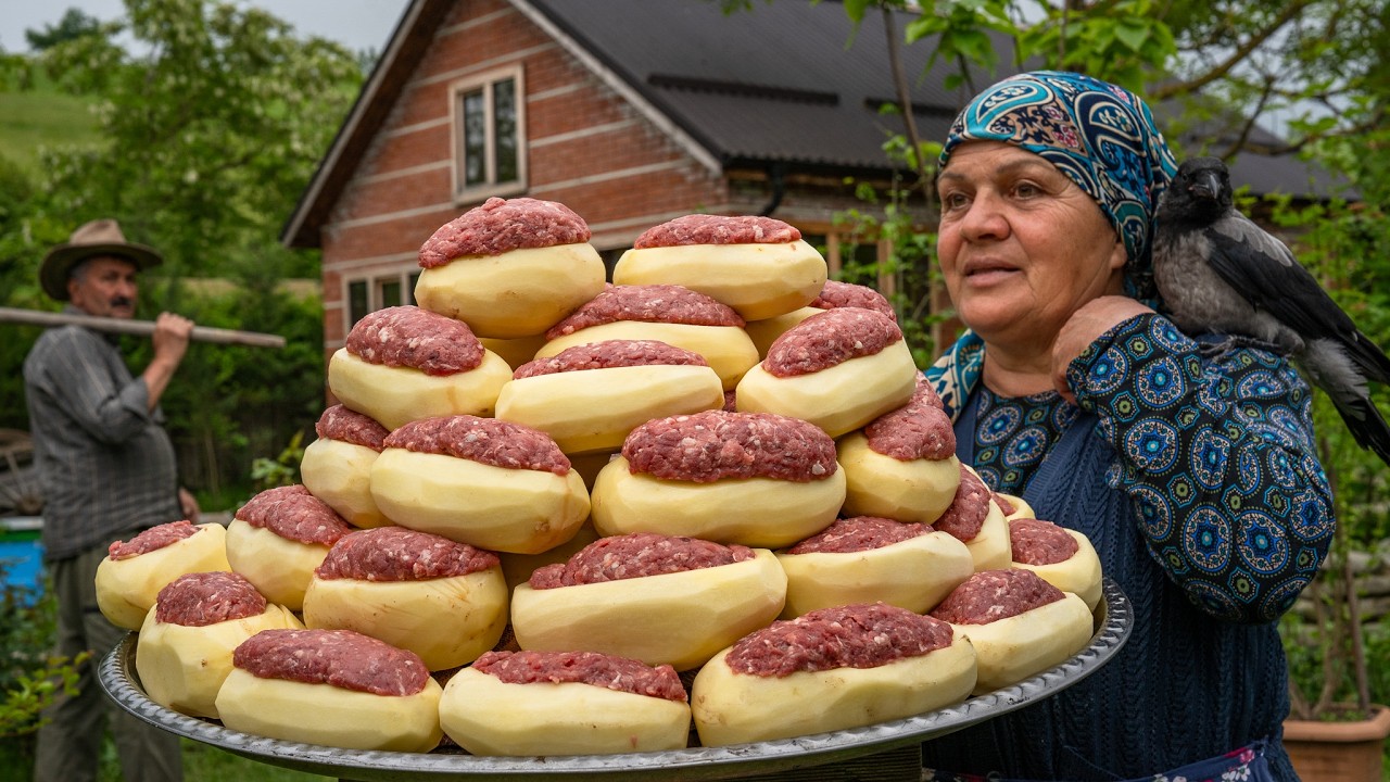 Rustic Stuffed Potatoes – A Traditional Countryside Recipe 🥔🥩