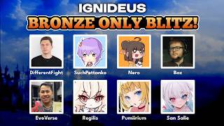 IGNIDEUS BRONZE ONLY BLITZ! Shadowverse Worlds Beyond Pauper Tournament!