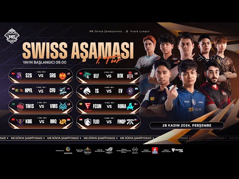 🔴 CANLI YAYIN | MLBB M6 Dünya Şampiyonası | Swiss Aşaması 1. Gün