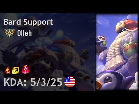 Bard Support vs Braum - Olleh - NA Challenger Patch 8.5