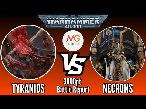 TITAN FACE OFF Tyranids vs Necrons 3000pts | Warhammer 40k Battle Report Ep 38