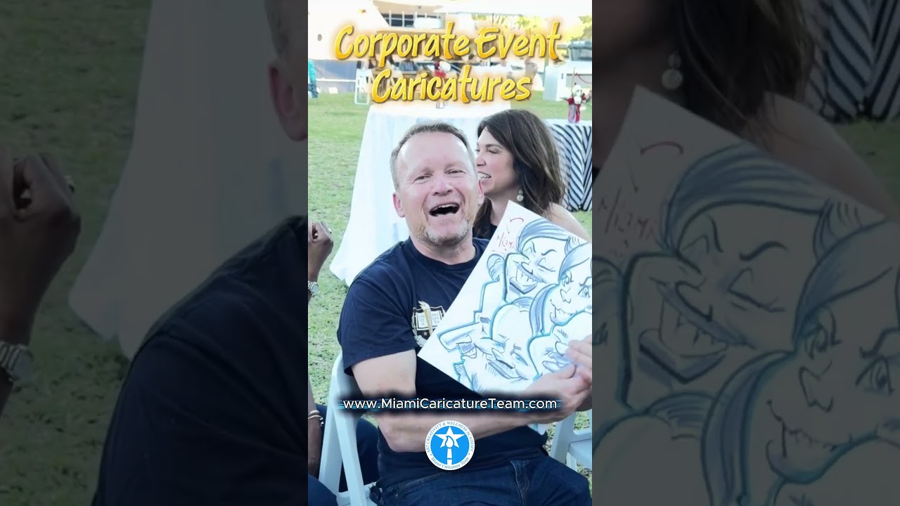 Promotional video thumbnail 4 for Live Caricatures for Florida Events
