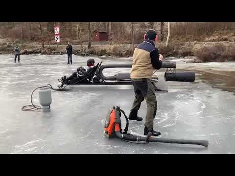 Pulse jet Ice sled. First test!!
