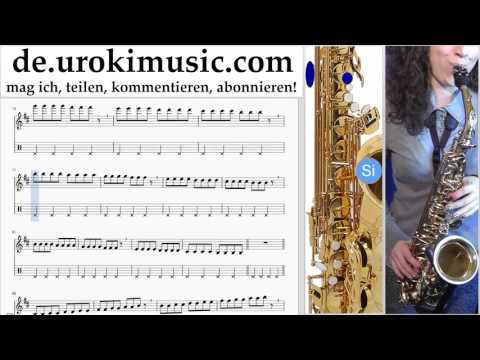 Saxophon Alt Lernen Miley Cyrus - Wrecking Ball Teil#1 Saxophonunterricht Noten Schule Lied Lehrer