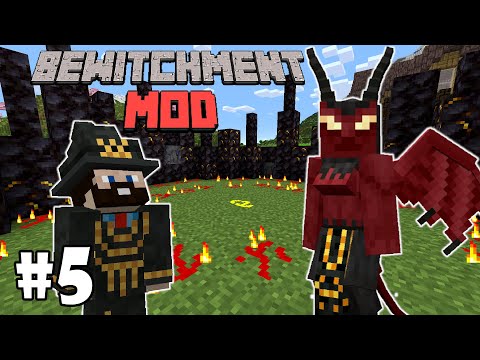 Summoning DEMON in Minecraft Hardcore!! | Bewitchment Mod | Ep. 5