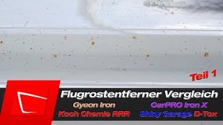 Flugrost entfernen - Flugrostentferner Koch Chemie Reactive Rust Remover Gyeon CarPRO IronX SG DTox