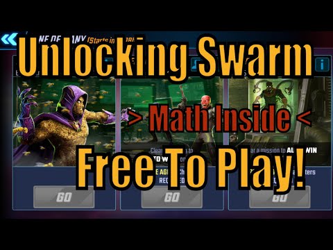 Unlocking Swarm Free To Play (Event) MATH INSIDE! Marvel Strike Force.
