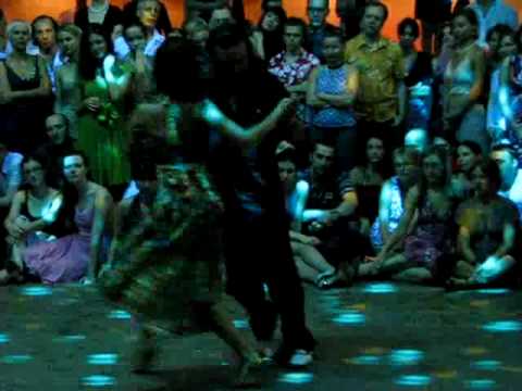  Juana Sepulveda  and  Mariano Frumboli  are  dancing  to  the  milonga  "  Milonga Criolla  "