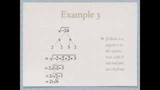 Simplifying Roots and Using the Quadratic Formula