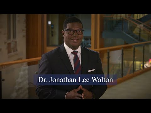 Welcome, from President Jonathan Lee Walton