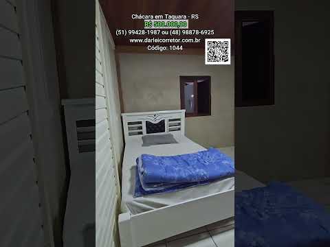 [1044] CHÁCARA EM TAQUARA ESCRITURA 4000 M², CASA, LANCHERIA, RIO, PISCINA, GALPÃO, POMAR R$ 500 MIL