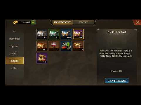 King Of Avalon - Opening 1113 Noble Chests (563 Level 5 Chests + 550 Level 4 Chests)