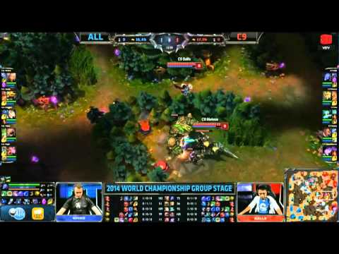 LMHT [27-09-2014] ALL vs C9 Chung Kết Thế Giới Mùa 4 Bảng D