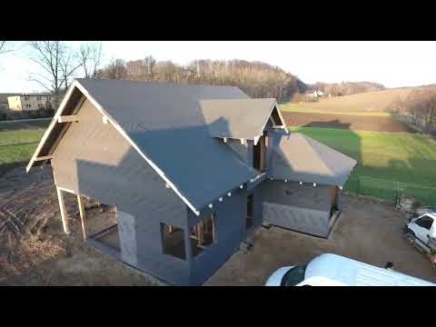 Dom drewniany w konstrukcji szkieletowej wg. projektu "Dom w kortlandach" - Ręboszewo