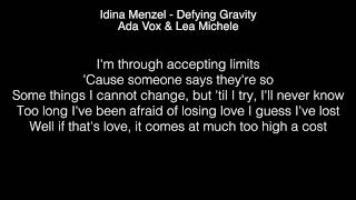 Ada Vox &amp; Lea Michele - Defying Gravity Lyrics (Idina Menzel) American Idol
