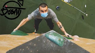 We try the Hardest blocs left on the COMP wall. Can we take it to the 🚀🌑? || Boulderingbobat