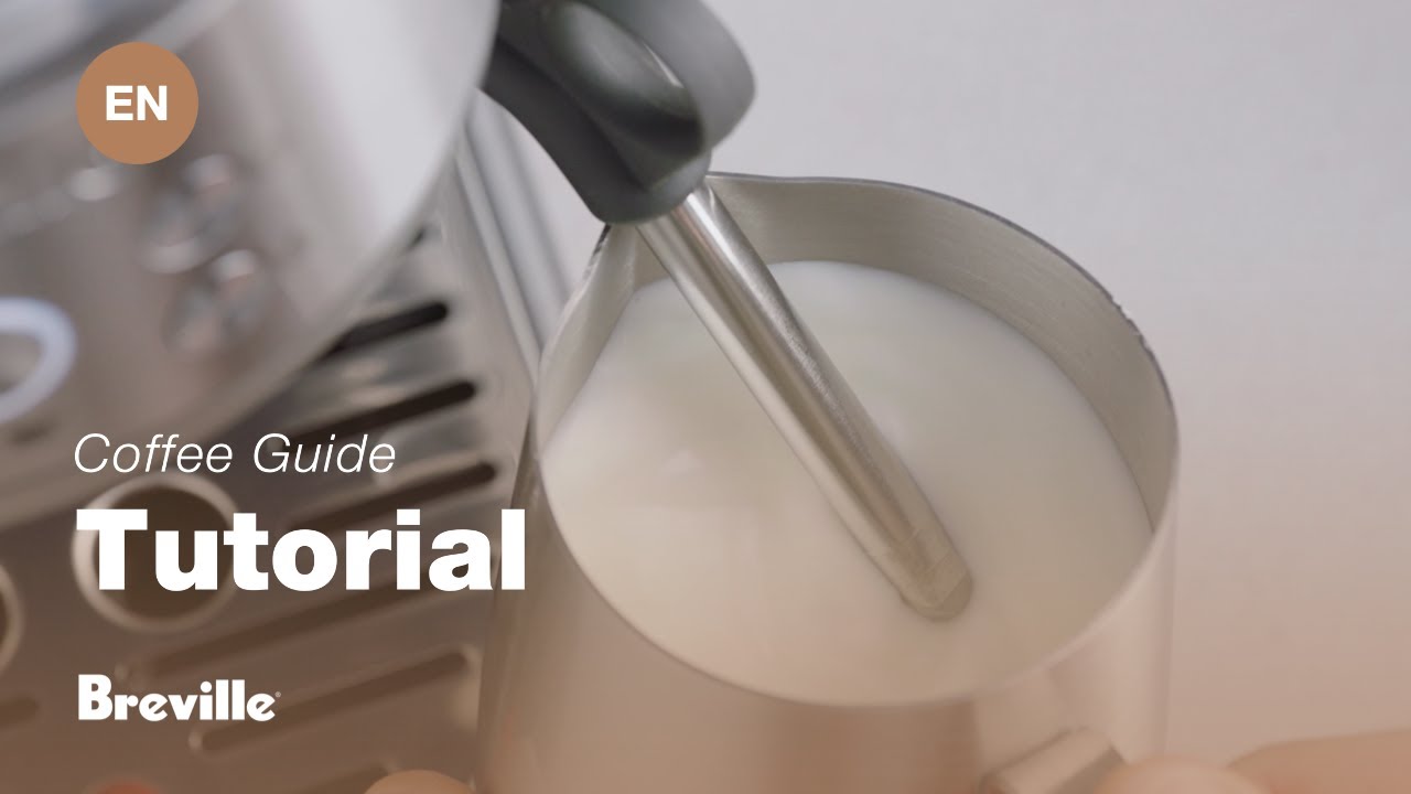 Breville coffee guide tutorial - How to manually texture milk