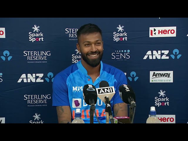 Hardik Pandya Media Conference McLean Park | Post T20I 3 | BLACKCAPS v India Hardik Pandya Media Conference McLean Park | Post T20I 3 | BLACKCAPS v India