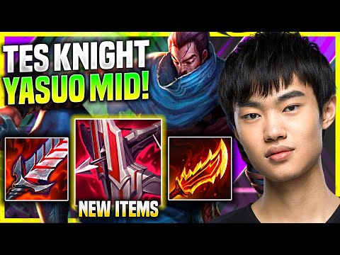 KNIGHT PICKS YASUO WITH NEW ITEM IMMORTAL SHIELDBOW! - TES Knight Plays Yasuo Mid vs Ekko!