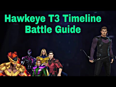 Hawkeye T3 With New Uniform Timeline Battle Gameplay Showcase - Marvel Future Fight