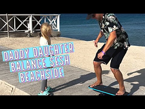 NICK AND CASHY SESSION THE REVBALANCE BOARD ON THE BEACH