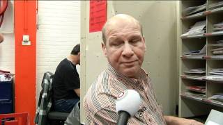 Topdrukte bij de post