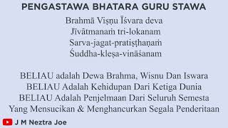 Download lagu MANTRAM PENGASTAWA TIGA GURU STAWA/BHATARA GURU STAWA UNTUK MERAJAN BESERTA ARTINYA - J M Neztra Joe mp3