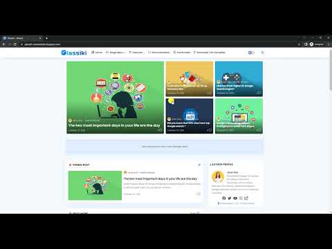 Glassiki - Advance & Faster Blogger Template | Templateiki