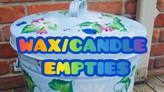 CANDLE & WAX MELT EMPTIES!!!! #vendorwax #candles #empties