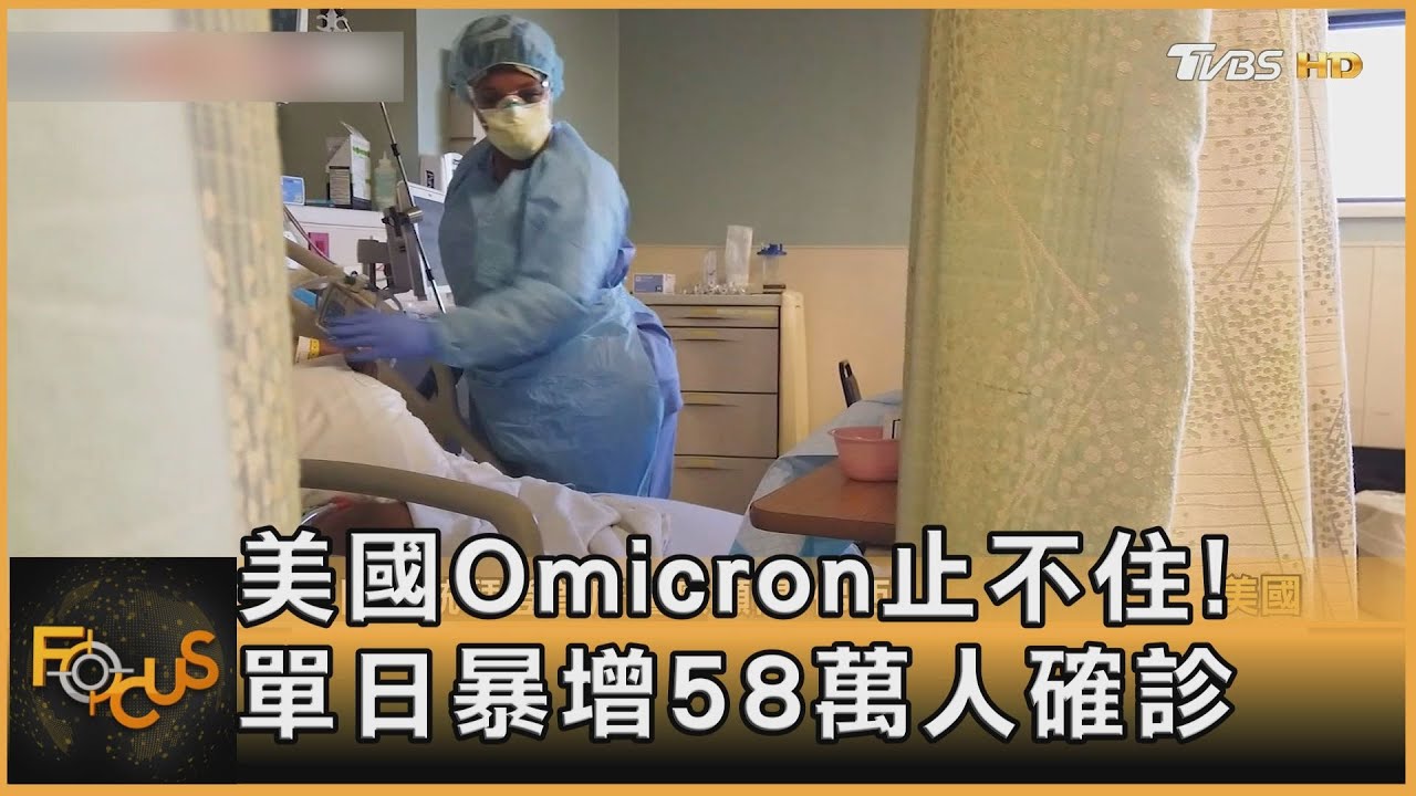 美國Omicron止不住！單日暴增58萬人確診