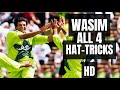 Wasim Akram All Four Hatricks in ODI and Test Cricket | HD | Best Reverse Swing Fast Bowling