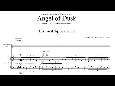 Einojuhani Rautavaara, Concerto for Double Bass "Angel of Dusk" (1983/90) (audio+score)