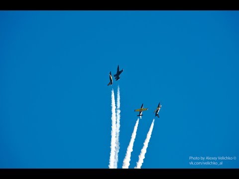 Выступление пилотажной группы “Русь” в Волгограде 10.08.17г. - вид со стороны Краснослободска