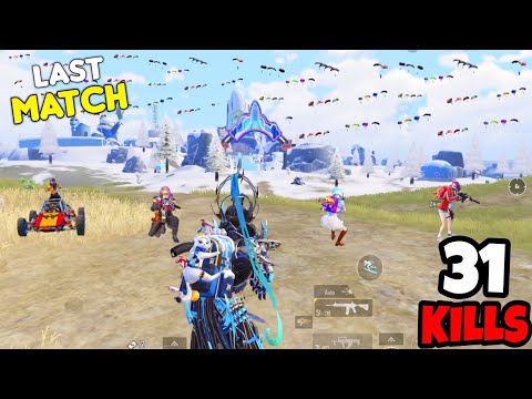 Last Match of This *WINTER* Mode in BGMI • (31 KILLS) • BGMI Gameplay 