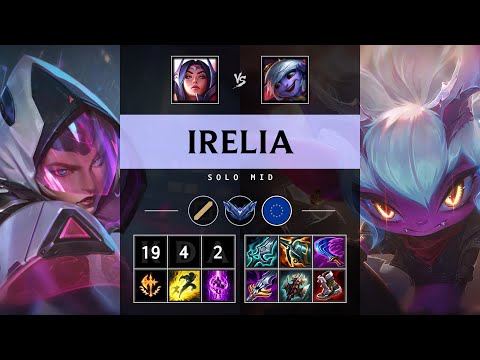 Irelia Mid vs Tristana: Legendary - EUW Diamond Patch 14.24