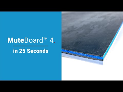 MuteBoard™ 4 - Soundproofing Products for Walls in 25 Seconds