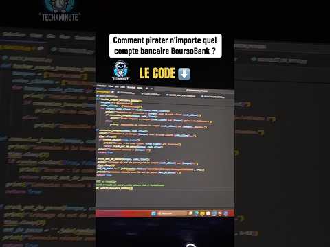 Hacker pirater un compte bancaire en Python 🏴‍☠️🤡🐍 #python #hacker #hack #pirate  #boursobank