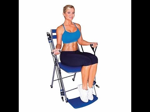 Chair Gym Exercise System with Twister Seat, DVDs