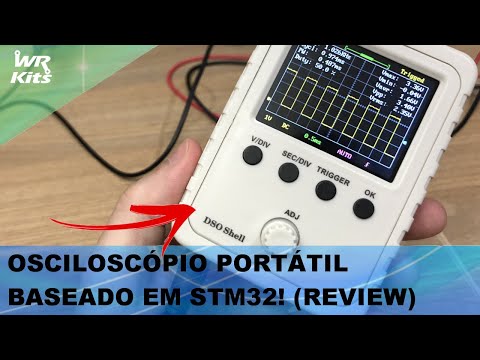 Video - Osciloscópio DSO150 Digital Portátil 200kHz Montado + Ponta de Prova BNC